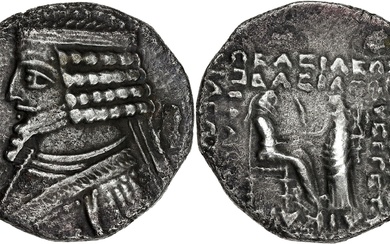 GRÈCE ANTIQUE Royaume parthe, Phraatès IV (38-2 av. J.-C.). Tétradrachme ND, Séleucie du Tigre. Sear...