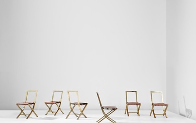 Gabriella Crespi, Set of six 'Sedia 73' folding chairs