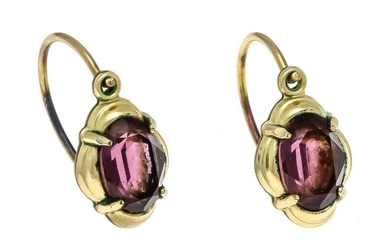 Gemstone earrings doublÃ© with