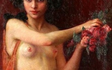 Giovanni Batista Crema Nude Italian Woman Painting