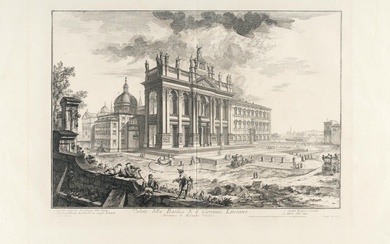 Giovanni Battista Piranesi (1720 Venedig - Rom 1778) – Veduta della Basilica di S. Giovanni Laterano