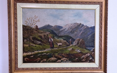 Giovanni Sirombo, Oil on Canvas G.Sirombo 1908