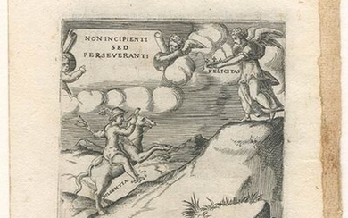 Giulio Bonasone (c.1498-c. 1574) Lot of four engravings from 'Emblemi...