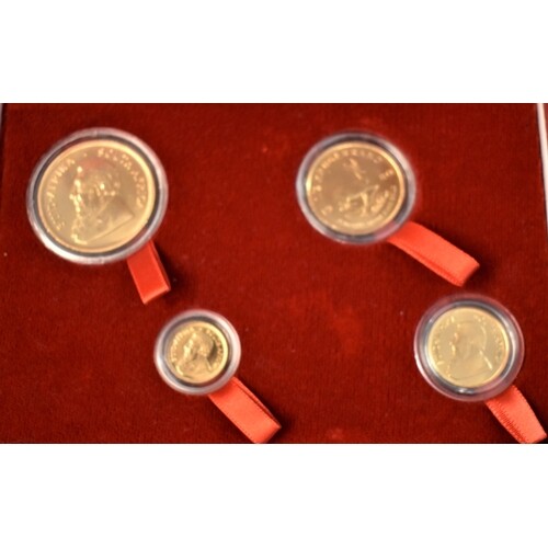 Gold Krugerrand Boxed set of proof coins, Cert. No 115. All ...