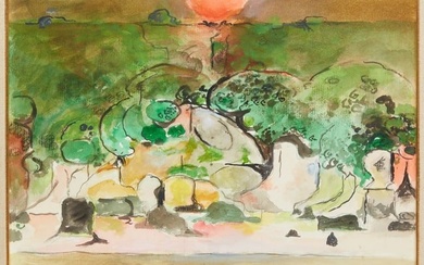 Graham Sutherland, Landscape with setting sun