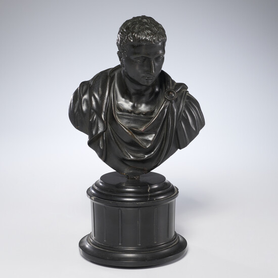 Grand Tour bronze bust of a Roman Emperor