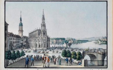 Graphic '' Catholic Court Church in Dresden ''
