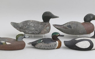Group of (5) decoys