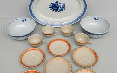 Group of Royal Copenhagen Tranquebar Porcelain