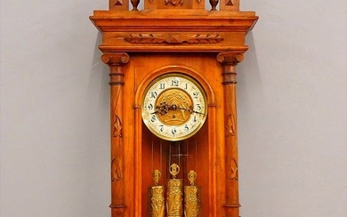 Gustav Becker 3 Weight Wall Clock