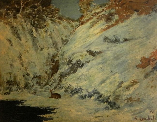 Gustave Courbet Paysage de neige dans Le Jura