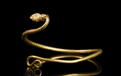 HEAVY PTOLEMAIC GOLD ARM RING