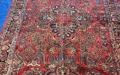 Hand Knotted Persian Sarouk Rug 8x5.10 ft