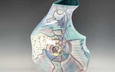 Harris Cies Large Contemporary Art Vase, Signed