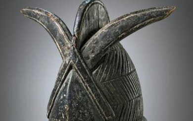 Helmet mask "ndoli jowei" of the "sande" (or "bundu")