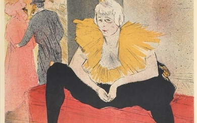 Henri de Toulouse-Lautrec, The Clownesse, Lithograph