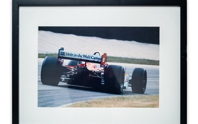 "Hole in the Wall Gang" CART Series Racecar, Framed Color Photograph