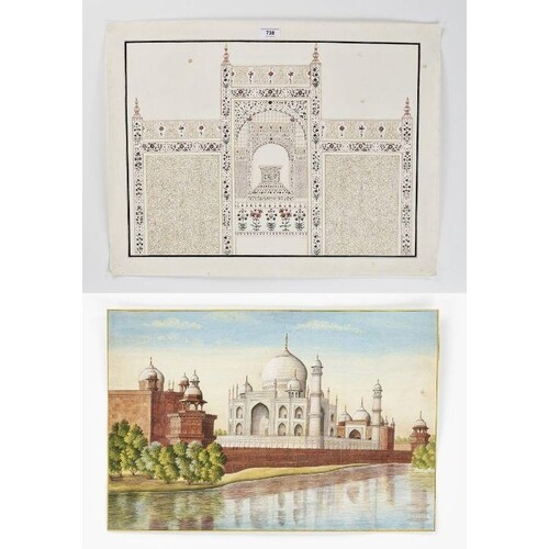 India, late 19thÂ century to 1920. Finely painted with water...