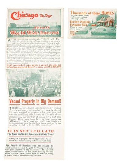 Invest in Chicago real estate, 1912