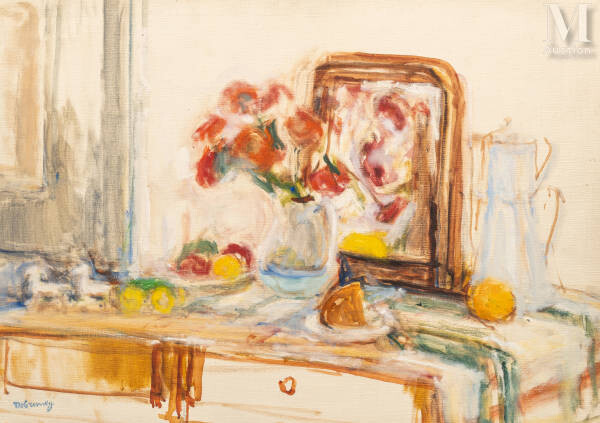 Issac DOBRINSKY (Makarov 1891 - Paris 1973) Fruits et fleurs...