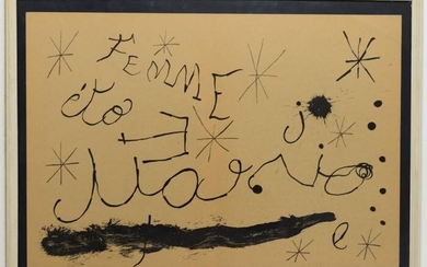 Joan Miro', Untitled.Derrière le miroir.