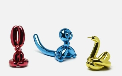 Jeff Koons, Balloon Swan, Rabbit and Monkey