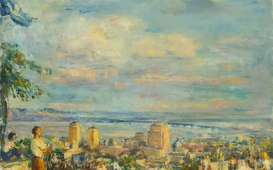 Joseph Oppenheimer (1877-1966), VIEW FROM THE TOP OF MONT R