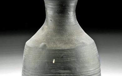 Korean Silla Dynasty Blackware Bottle