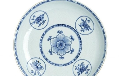 Large Chinese porcelain 'flowers' plate, Yongzheng