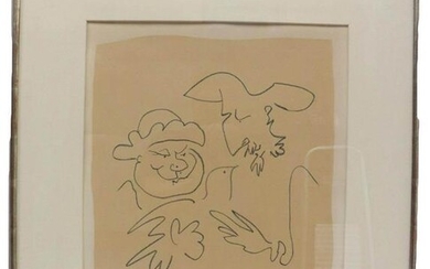 Large Pablo Picasso Two Figure Etching