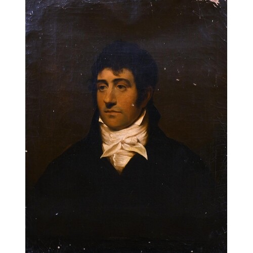 Late 18th Century English School. A Bust Portrait of a Man i...