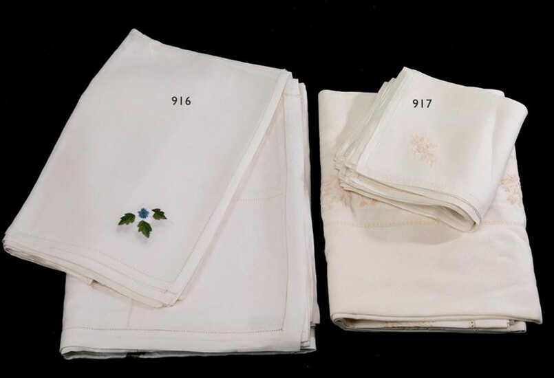 Linen tablecloth 175x260 and 12 napkins