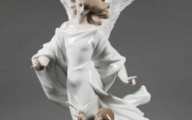 Lladro Porcelain Figurine Guardian Angel #6352