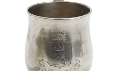 London George II Sterling Silver Handled Cup, "Jure Non Dono", 1732