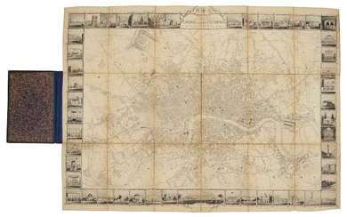London. Tallis's Illustrated Plan of London and Its Environs, 1851