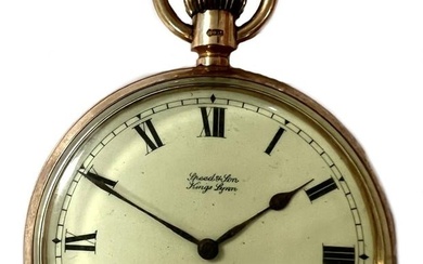 Longines for Speed & Son, Kings Lynn - A 9ct gold open faced pocket watch