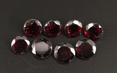 Loose 22.35 CTW Round Faceted Garnets