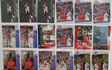 Lot of 18 1992-93 Michael Jordan Bulls Upper Deck Basketball Cards 158152