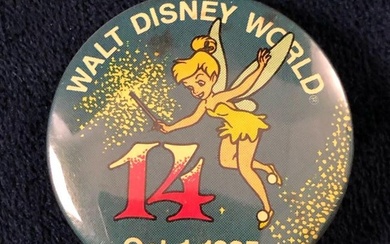 Lot of Vintage 22 Official 1983 Walt Disney World Happy Birthday 14th Tinkerbell Pin Cast Member