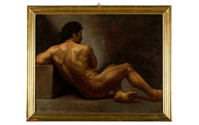 Male nude, Gyula von Benczur (1844 - 1920)