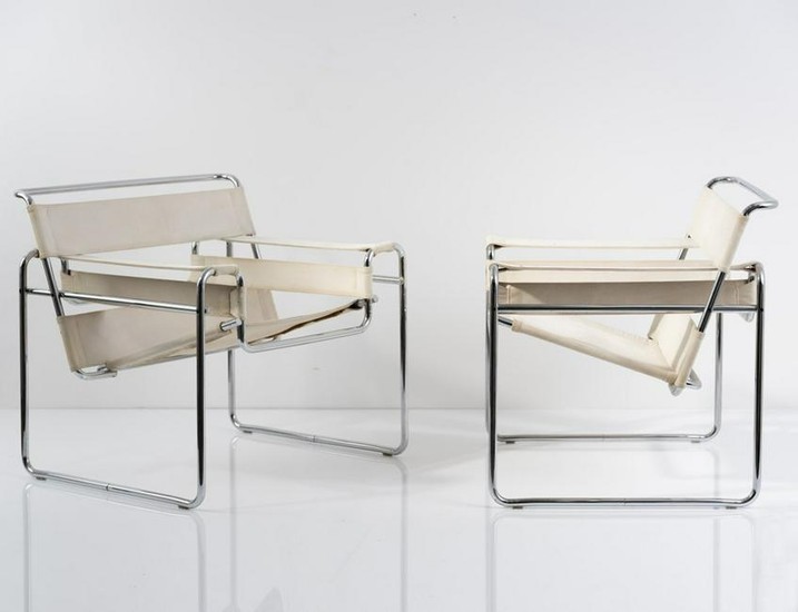 Marcel Breuer, Two 'Wassily' armchairs, 1925