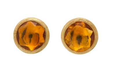 Marco Bicego | A pair of gold and citrine earstuds