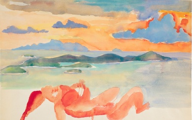 Maria Lassnig Ungeheuer am Meer
