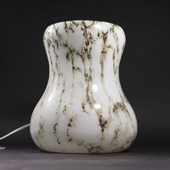 Mid-Century Modern Glass Gourd Shape Table Lamp