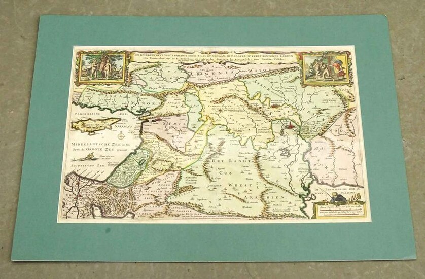 Middle East Antique Dutch Map