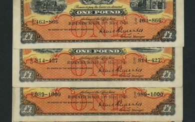 National Bank of Scotland Limited, [28 notes] £1, Edinburgh, 1956-9, (PMS NA 51)
