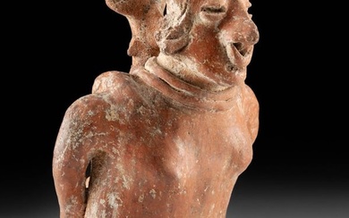 Nayarit Pottery Figural Mother w/ Child on Back