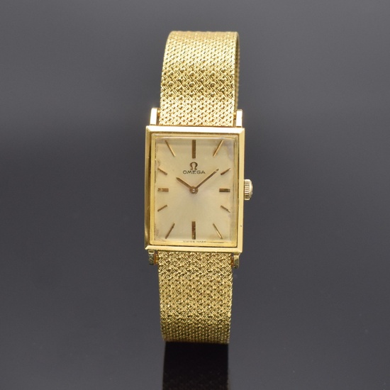 OMEGA 18k yellow gold wristwatch, Switzerland around 1965,...