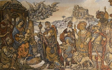 Oil painting Adoration of the Magi Litvinov Oleg Arkad'yevich