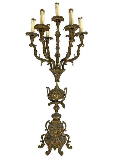 Old Large Bronze Table lamp